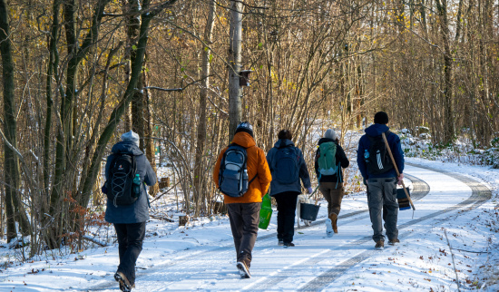 Spaziergang durch schöne Winterlandschaft Foto: F. Spissinger