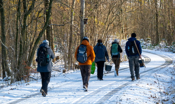 Spaziergang durch schöne Winterlandschaft – Foto: F. Spissinger